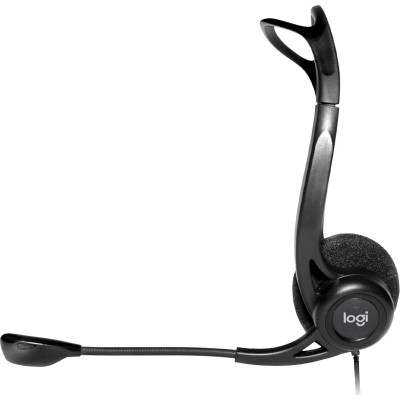 Auriculares Logitech Headset PC 960/ con Micrófono/ USB/ Negros