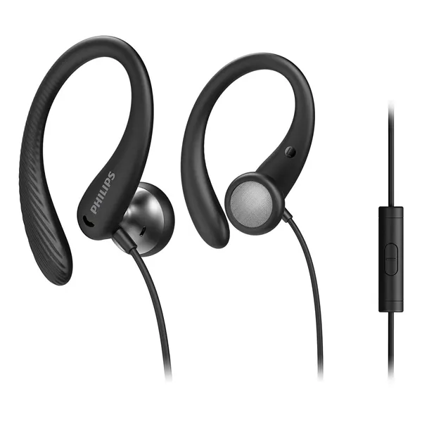 Auriculares Deportivos Philips TAA1105BK/ con Micrófono/ Jack 3.5/ Negros