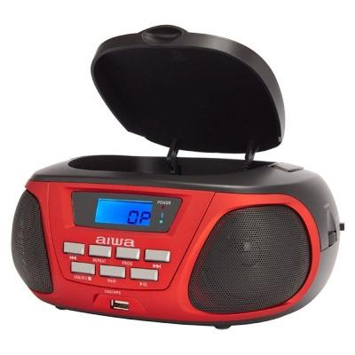 Radio CD Aiwa BBTU-300RD/ 5W/ Rojo