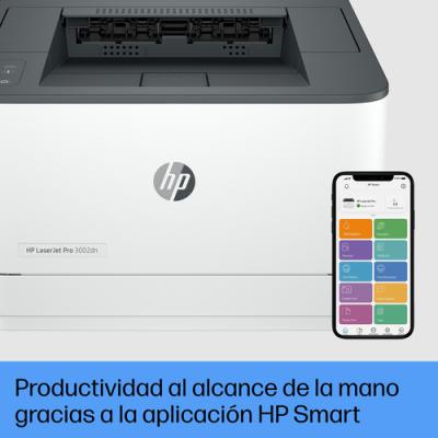 Impresora Láser Monocromo HP Laserjet Pro 3002DN/ Dúplex/ Blanca