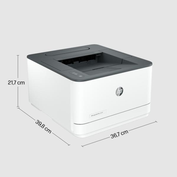 Impresora Láser Monocromo HP Laserjet Pro 3002DW/ WiFi/ Dúplex/ Blanca