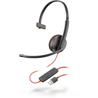 Auriculares Plantronics Blackwire C3210/ con Micrófono/ USB/