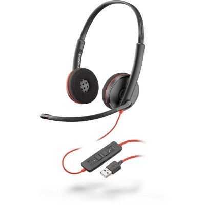 Auriculares Plantronics Blackwire C3220/ con Micrófono/ USB/