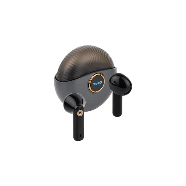 Auriculares Bluetooth TooQ Snail TQBWH-0060G con estuche de carga/ Autonomía 4h/ Grises y Negros