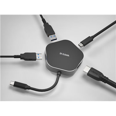 D-link dub-m420 hub usb-c 4en1 hdmi/2usb 3.0/usb-c