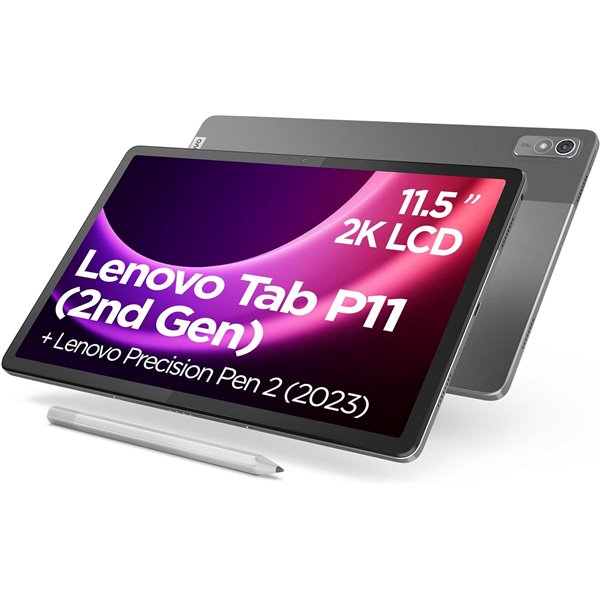 Lenovo Tab P11 (2nd Gen) 11.5' WIFI 128GB 4GB Pantalla 2K Octacore, Gris Tormenta + Lenovo Precision Pen 2