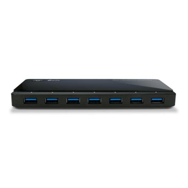 Hub Usb 3.0 Tp-link Uh720 Usb 3.0 7 Puertos + 2 Puertos De Carga Diseño Escritorio Con Adptador De Corriente