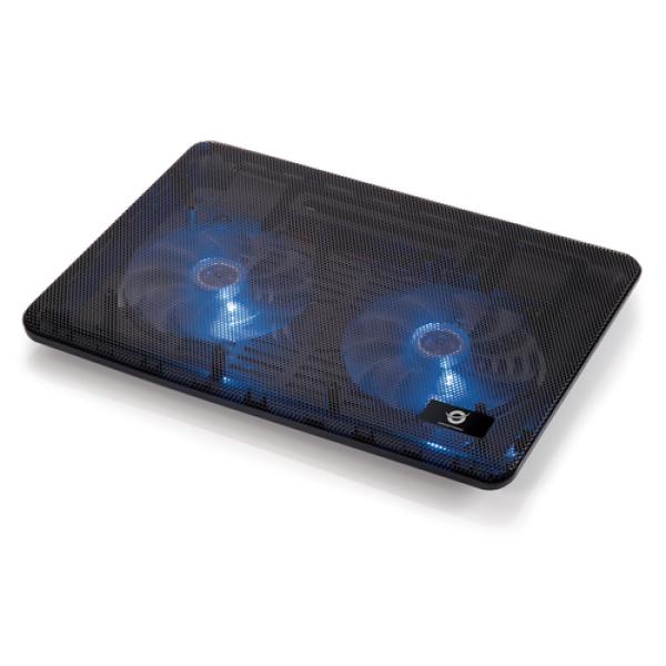 Base De Refrigeracion Para Portatiles Conceptronic 2 Ventiladores 125mm Hasta 15.6"