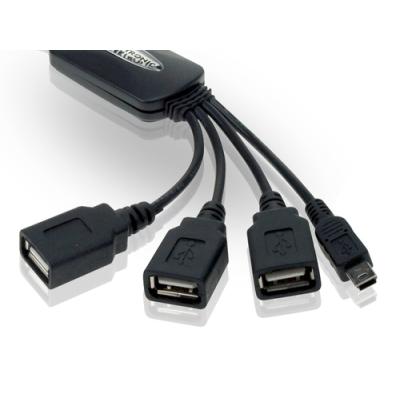 Hub Usb 2.0 Conceptronic 3 Puertos Usb + 1 Mini Usb Y Usb-a De