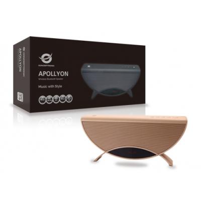 Altavoz Bluetooth Portable Conceptronic Apollyon Color Oro