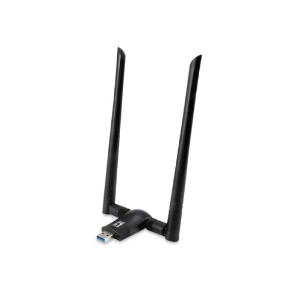 Wifi Usb Dualband Level One Wua-1810e Ac1200 300mb En 2,4ghz Y 867mb En 5ghz Usb 3.0 2 Antenas Desmontables