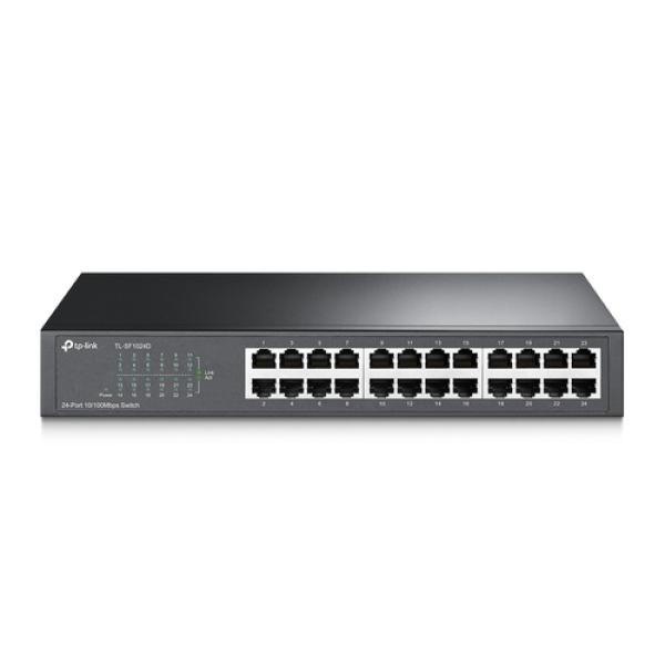 Switch No Gestionable Tp-link Sf1024ds 24p Ethernet Carcasa Metalica 13" Rack (kit De Montaje No Incl)