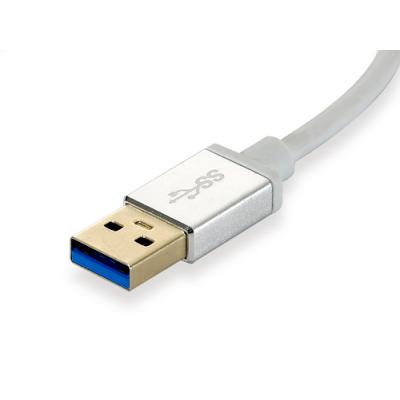 Adaptador Usb 3.0 A Gigabit Ethernet Rj45 Level One Con Hub Usb