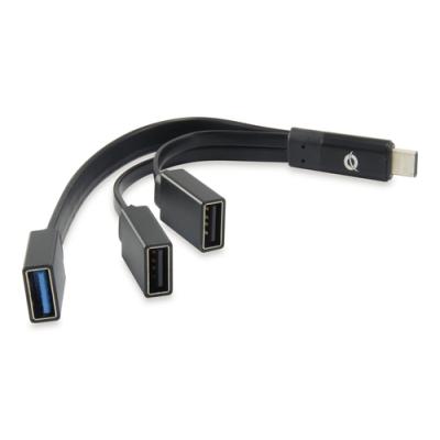 Hub Usb 3.1 Tipo C Conceptronic Hubbies 1 Puerto Usb 3.0 + 2