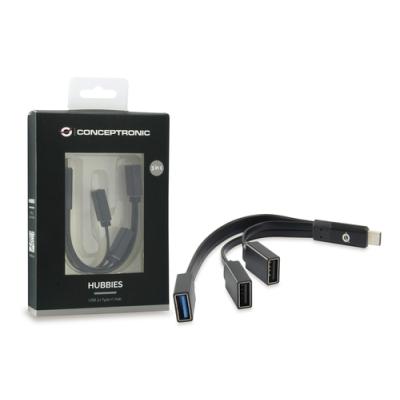 Hub Usb 3.1 Tipo C Conceptronic Hubbies 1 Puerto Usb 3.0 + 2