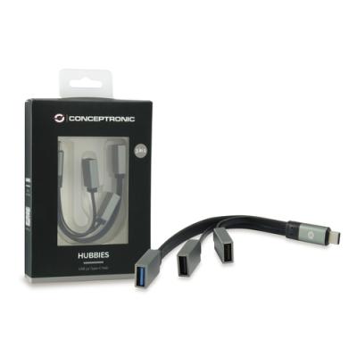 Hub Usb 3.1 Usb-c Conceptronic Hubbies 1 Puerto Usb 3.0 + 2