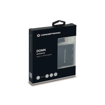 Docking Usb-c Conceptronic Donn01b A 1xhdmi Hembra 1xusb-c Pd