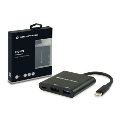 Docking Usb-c Conceptronic Donn01b A 1xhdmi Hembra 1xusb-c Pd