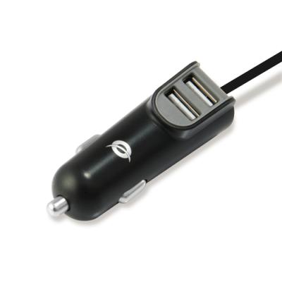 Cargador De Coche Conceptronic Carden05b Con Cable Usb-c + 2