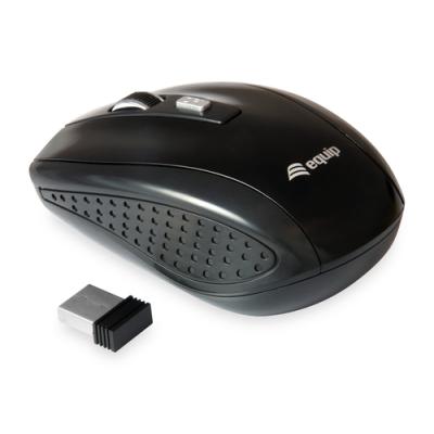 Mouse Equip Wireless Life Optico 2.4ghz 4 Botones Color Negro