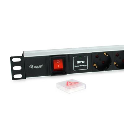 Regleta Alimentacion Rack 19" 1u 7 Tomas Con Interruptor Y