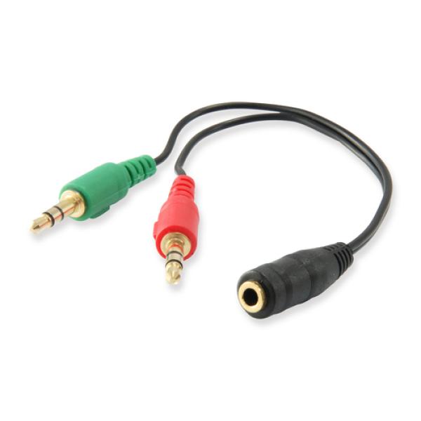 Cable Audio Mini Jack 3.5mm Hembra A 2 Jack 3.5mm Macho