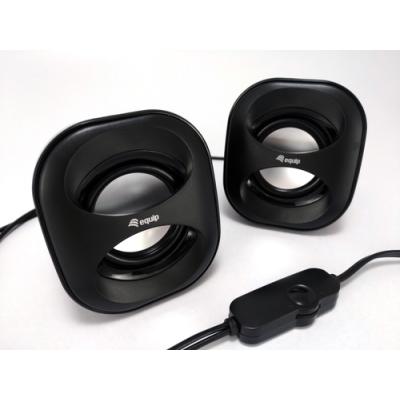 Altavoces 2.0 Equip Life Mini 6w Rms Color Negro Jack 3.5"