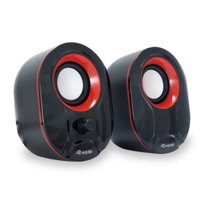 Altavoces 2.0 Equip Life 6w Rms Color Negro Y Rojo Jack 3.5"