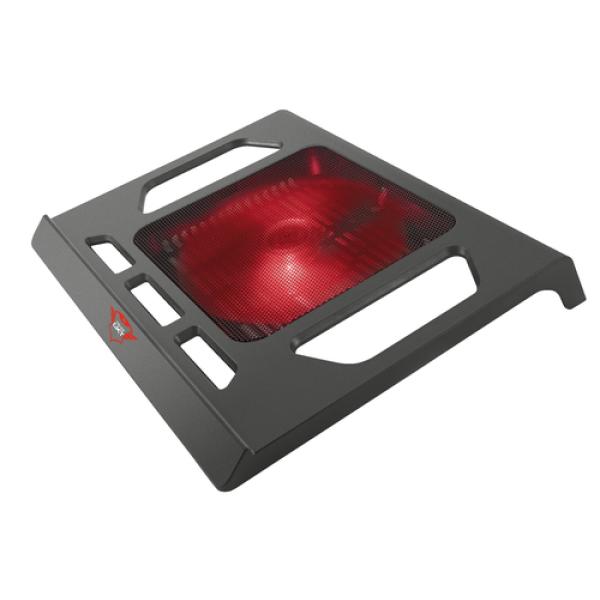 Soporte Universal Trust Gxt 220 Kuzo Para Portatiles 17.3" Con Ventilador Ilumindado Silencioso 20159