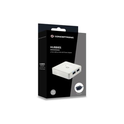 Hub Usb 3.0 Conceptronic Hubbies03w 4 Puertos Usb 3.0 Con