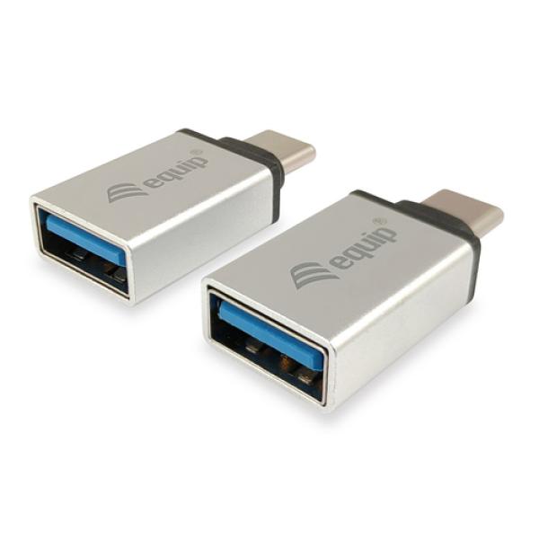 Adaptador Usb-c Macho A Usb 3.0 Tipo A Hembra ( Pack 2 Uds) Equip Ref. 133473