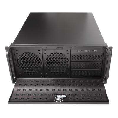 Caja Rack 19" 4u Unykach Uk4129 Frontal De Rejilla Con Llave