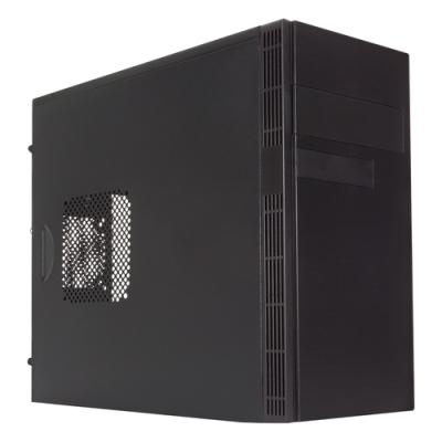 Caja Micro Atx Unykach Grey Rain Evo Color Negro Frontal