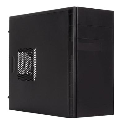 Caja Micro Atx Unykach Grey Rain Evo Color Negro Frontal