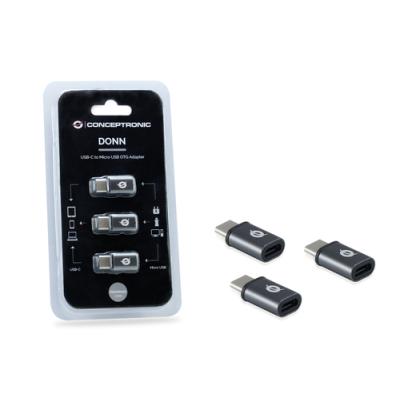 Adaptador Usb-c 3.1 Macho A Micro Usb Hembra Otg Pack 3 Uds