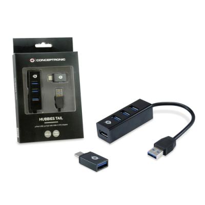 Hub Usb 3.0 Conceptronic Hubbies04b 4 Puertos Usb 3.0 Color