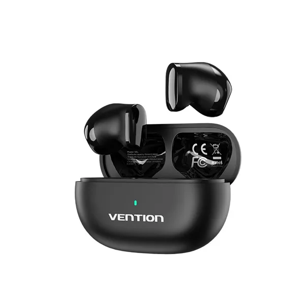 Auriculares Bluetooth Vention Tiny T12 NBLB0 con estuche de carga/ Autonomía 6h/ Negros