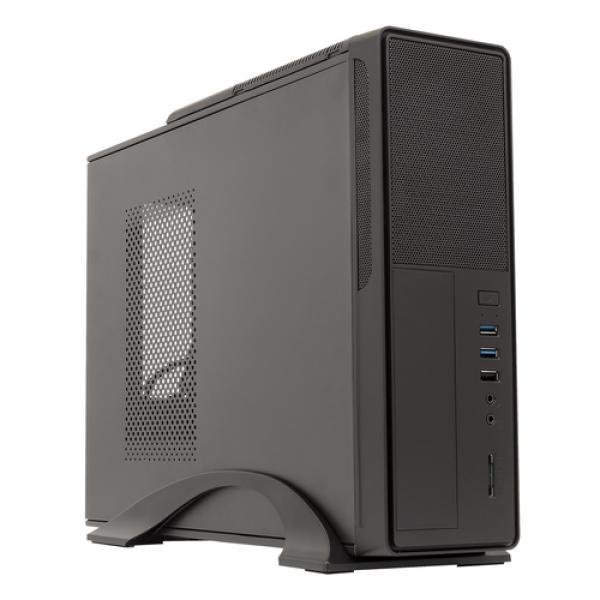 Caja Microatx Slim Unyka Matx 2010 Color Negro Diseño Compacto Formato Horizontal Y Vertical Con Fue