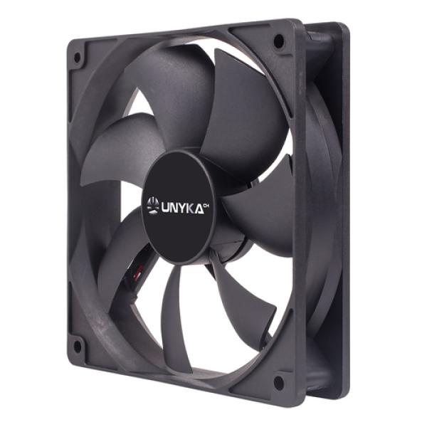 Ventilador Interno Unyka 120mm Color Negro 7 Aspas