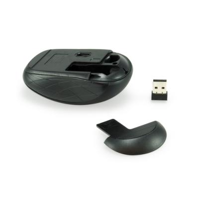 Mouse Equip Wireless Mini Life Optico 4 Botones Scroll Negro