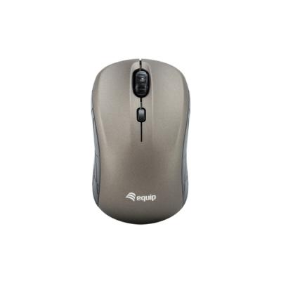 Mouse Equip Wireless Mini Life Optico 4 Botones Scroll Gris