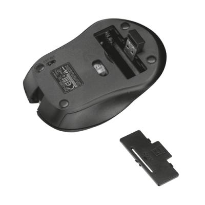 Mouse Trust Wireless Mydo Silent Black Alcance 10m Ambidiestro