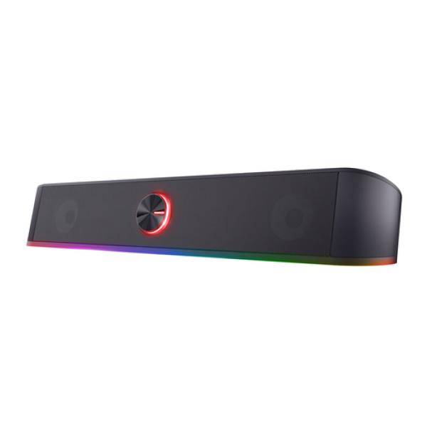 Altavoz Trust Soundbar Gxt Thorne Rgb Illuminated 12w Cable Auxiliar Para Audio Usb Para Alimentacion 24007