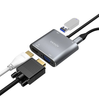 Conversor Aisens A109-0626/ HDMI Hembra - VGA Hembra - USB