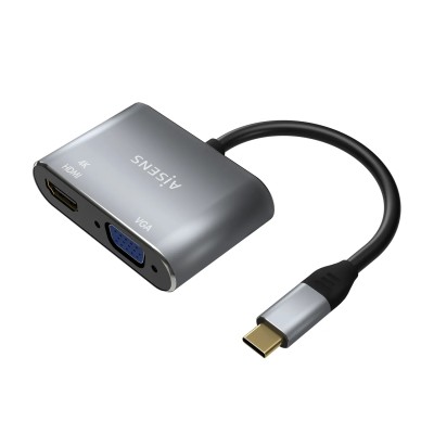 Conversor Aisens A109-0627/ HDMI Hembra - VGA Hembra - USB