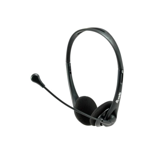 Headset Usb Equip Life Microfono Flexible Control De Volumen Mute Color Negro