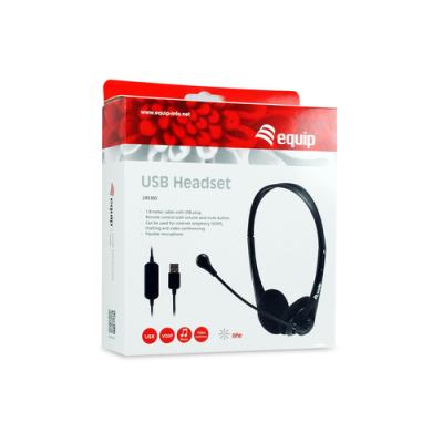 Headset Usb Equip Life Microfono Flexible Control De Volumen