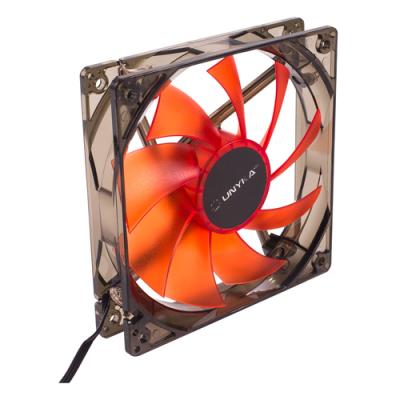 Ventilador Interno Unykach 120mm Translucido Con Led Red 9 Aspas