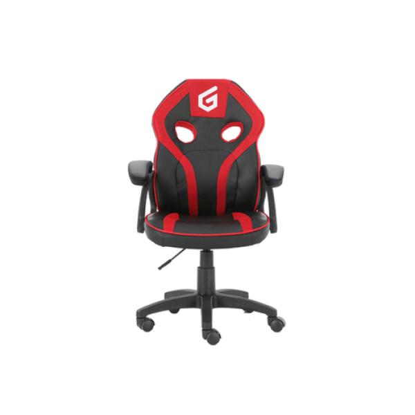 Silla Gamer Junior Conceptronic Eyota06r Color Negro Detalles En Rojo Recubrimiento Pu De Alta Calidaddiseño Ergonomico