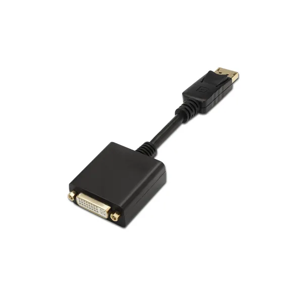 Cable Conversor Aisens A125-0133/ DisplayPort Macho - DVI Hembra/ 15cm/ Negro